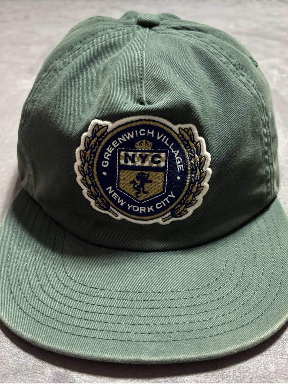 Abercrombie And Fitch Hat Adult Strapback Greenwich Village NYC Cotton Twill Cap